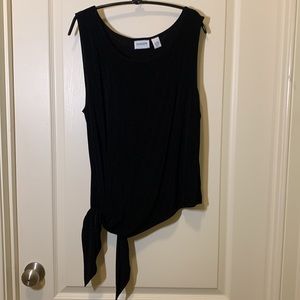 Chico’s Black  Asymmetrical Traveler Collection Top